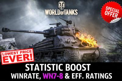 50 high-skill battles - Improve winrate and WN8 rating.